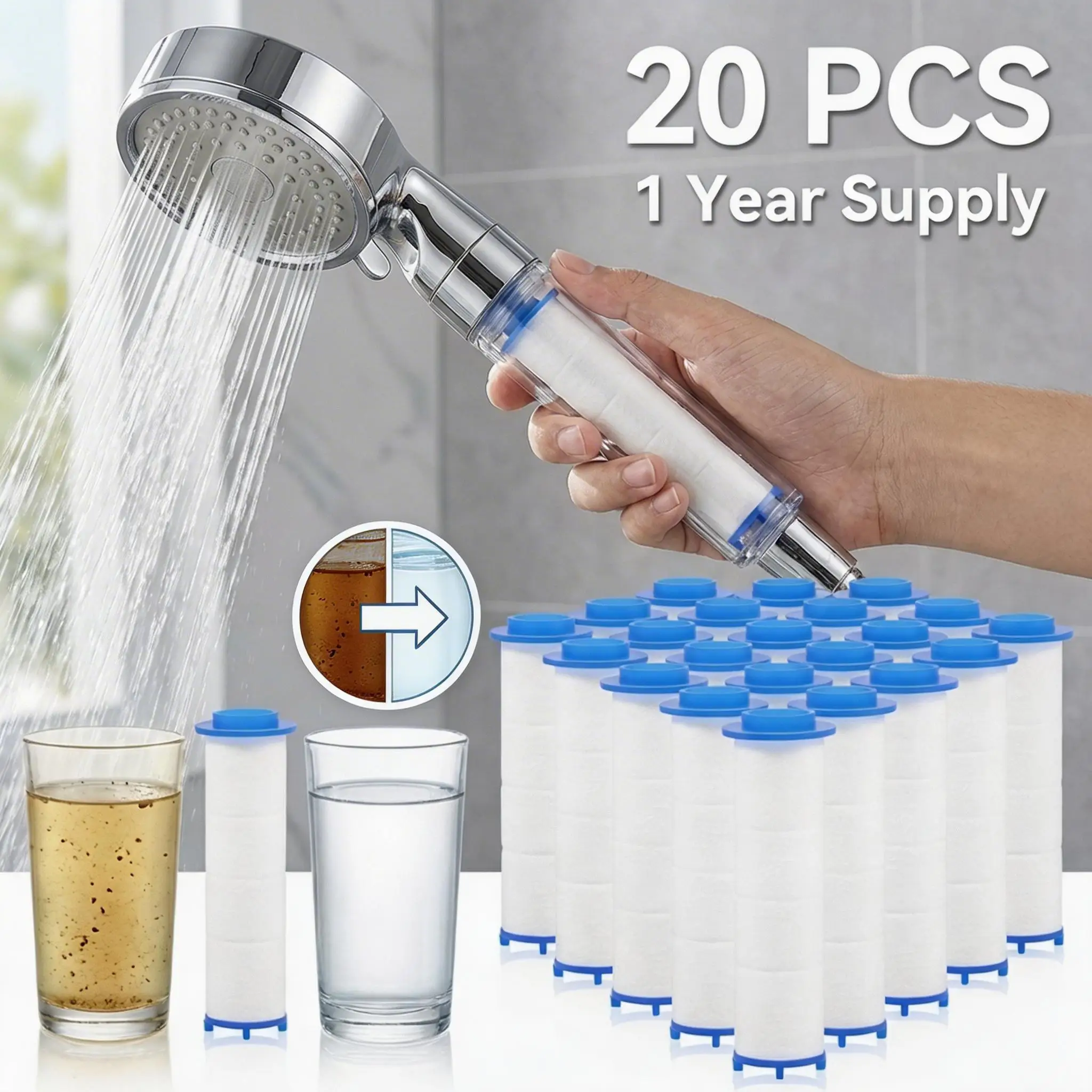 20 szt. Filtrów do głowicy pry – Shower Valve Cartridge recenzja i cena